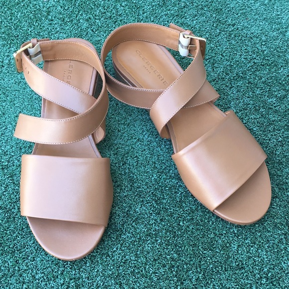 NWT Robert Clergerie Final Sandals Leather Brown 39